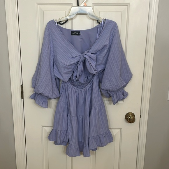 Light purple Fabrik short dress. Can be worn either direction! - Picture 2 of 4